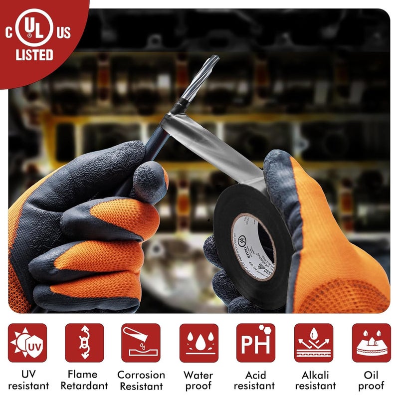 Avery Dennison Electrical Tape, 3 Rolls Commercial Grade PVC Electric Tape, UL/CSA Listed ¾ in x 99 ft Insulating Vinyl Tape for Electrical, Repairs, Automotive and Equipment, EC-800, Black - Image 5